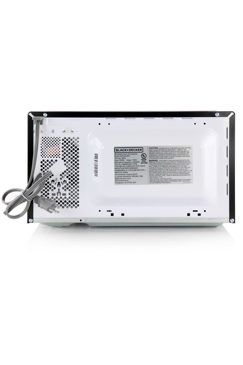 700W Digital Microwave Oven With Turntable in Stainless Steel, Alternate, color, Silver