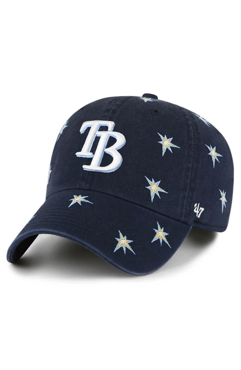 '47 Women's '47 Navy Tampa Bay Rays Confetti Clean Up Adjustable Hat, Main, color, Navy