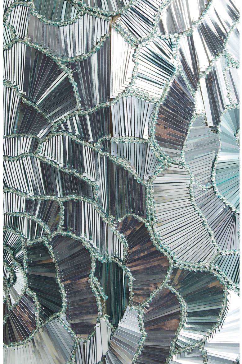 Geometric Sequin Cocktail Dress, Alternate, color, MINT