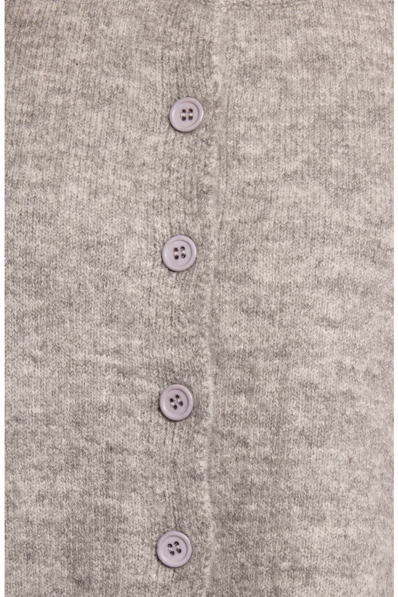 Lilith Elbow Sleeve Cardigan, Alternate, color, GREY