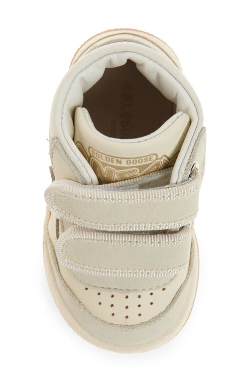 Golden Goose Kids' June Basket Mid Top Sneaker In White/platinum