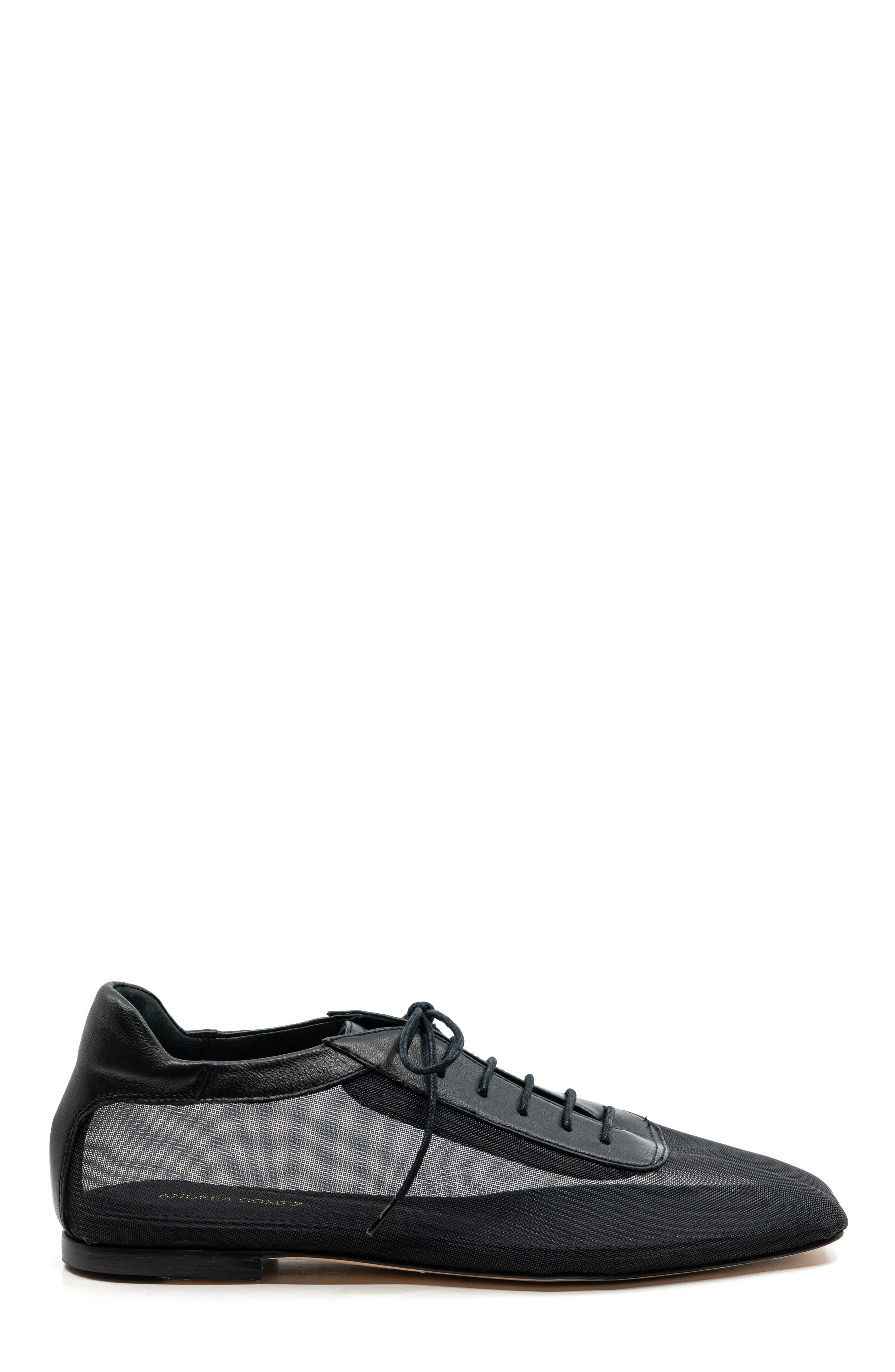 Antonia Clear Mesh Flat, Main, color, Black