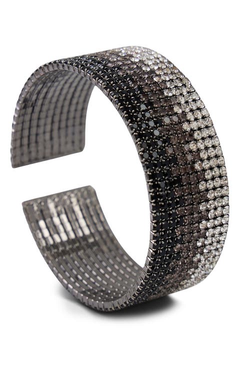 Crystal Mesh Cuff Bracelet