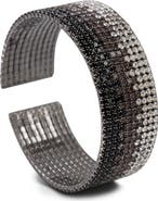 SAACHI Crystal Mesh Cuff Bracelet