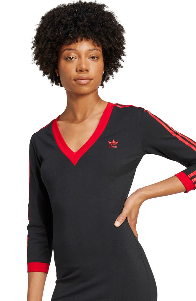 adidas Adicolor Classics 3-Stripes Maxi Dress, Alternate, color, 