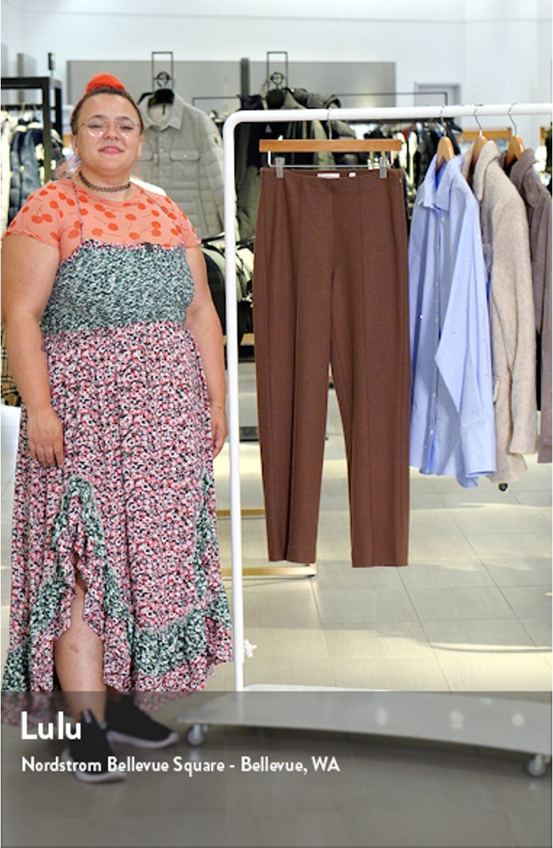 Cozy Stitch Pintuck Wool Blend Crop Pants, sales video thumbnail