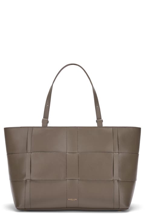 The Florence Woven Leather Tote