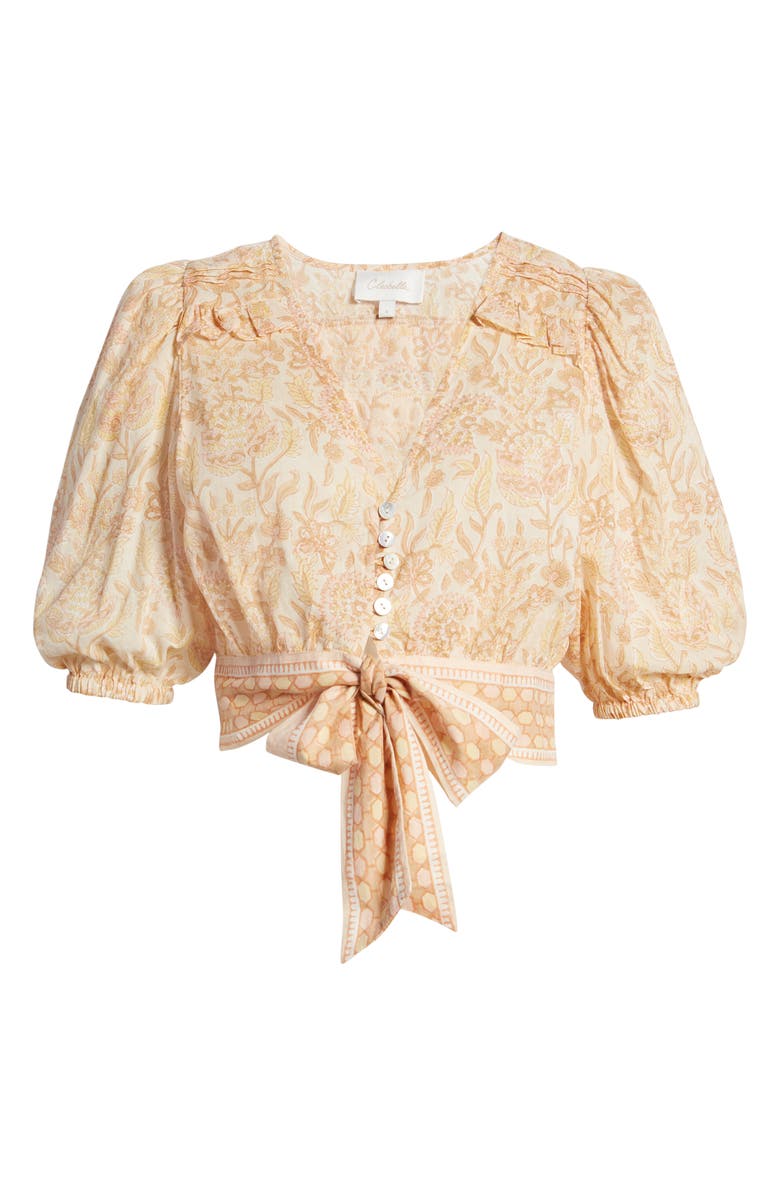 Cleobella Amina Organic Cotton Button-Up Blouse, Alternate, color, 