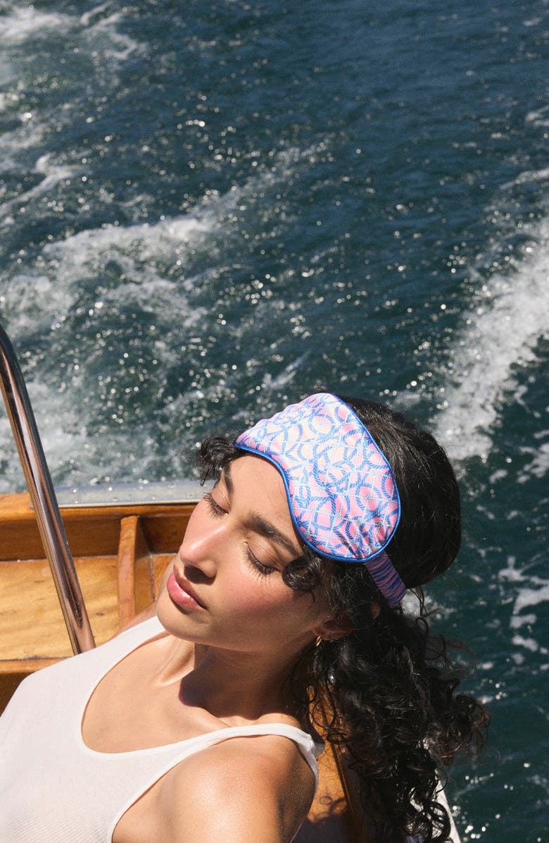 slip Pure Silk Sleep Mask - Yacht Club, Alternate, color, Yacht Club