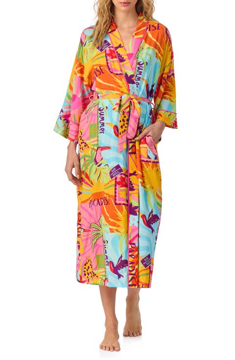 Print Longline Robe