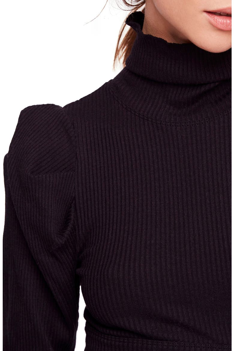 Lala Mock Neck Top, Alternate, color, BLACK