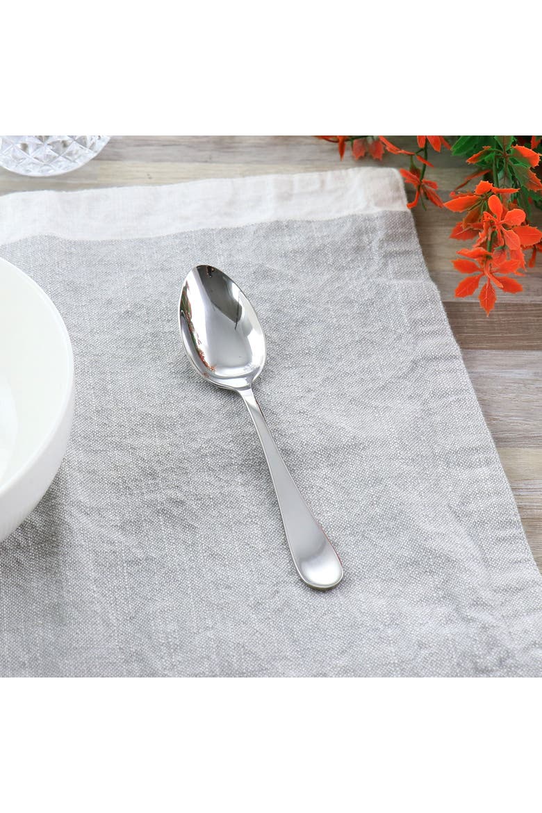 8 Piece Stainless Steel Teaspoon Set, Alternate, color, Silver