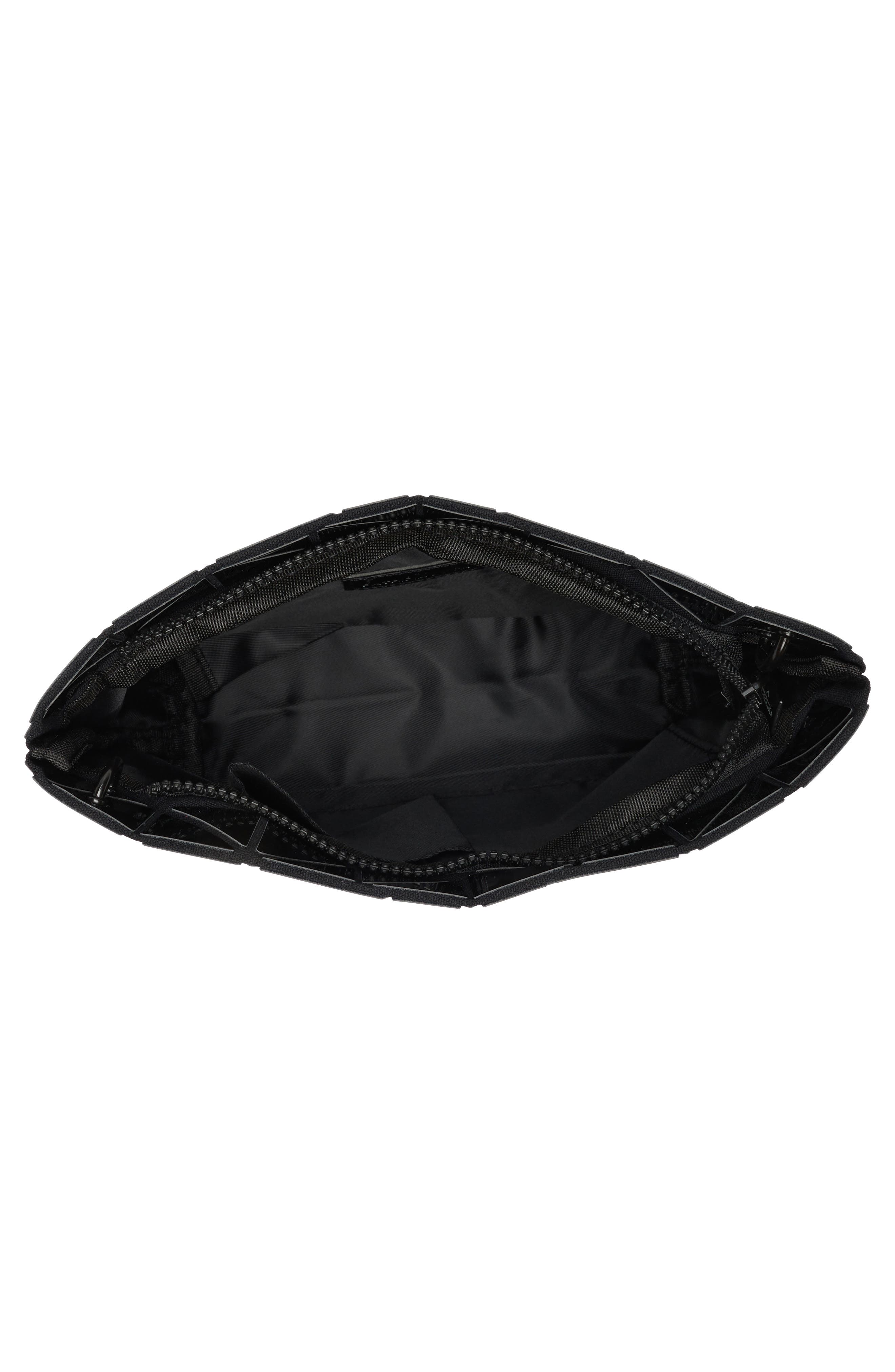 PATRIZIA LUCA Slanted Square Convertible Clutch, Alternate, color, Shiny Black