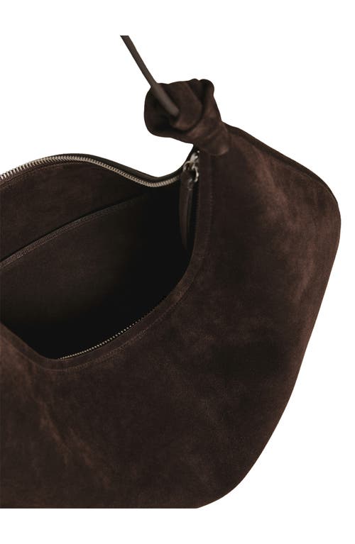 Reformation Rhea Suede Hobo Bag In Boss Suede