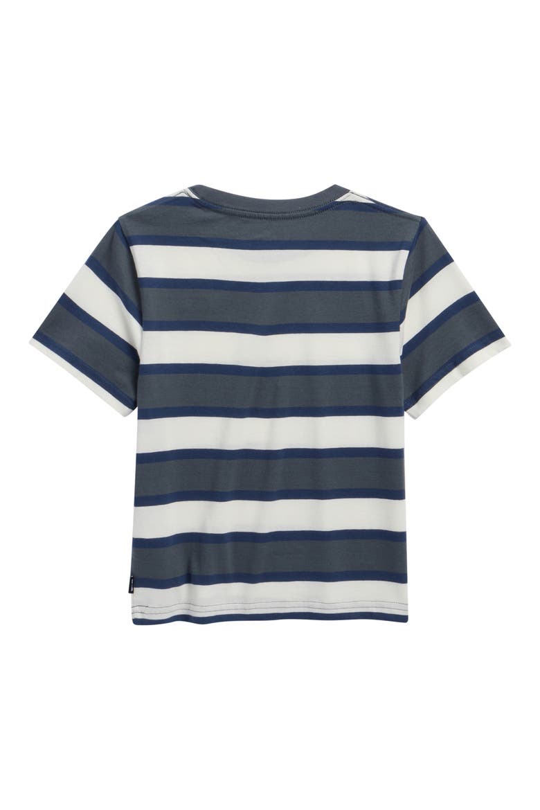 Kids' Surf Stripe Cotton T-Shirt, Alternate, color, PINE NIGHT