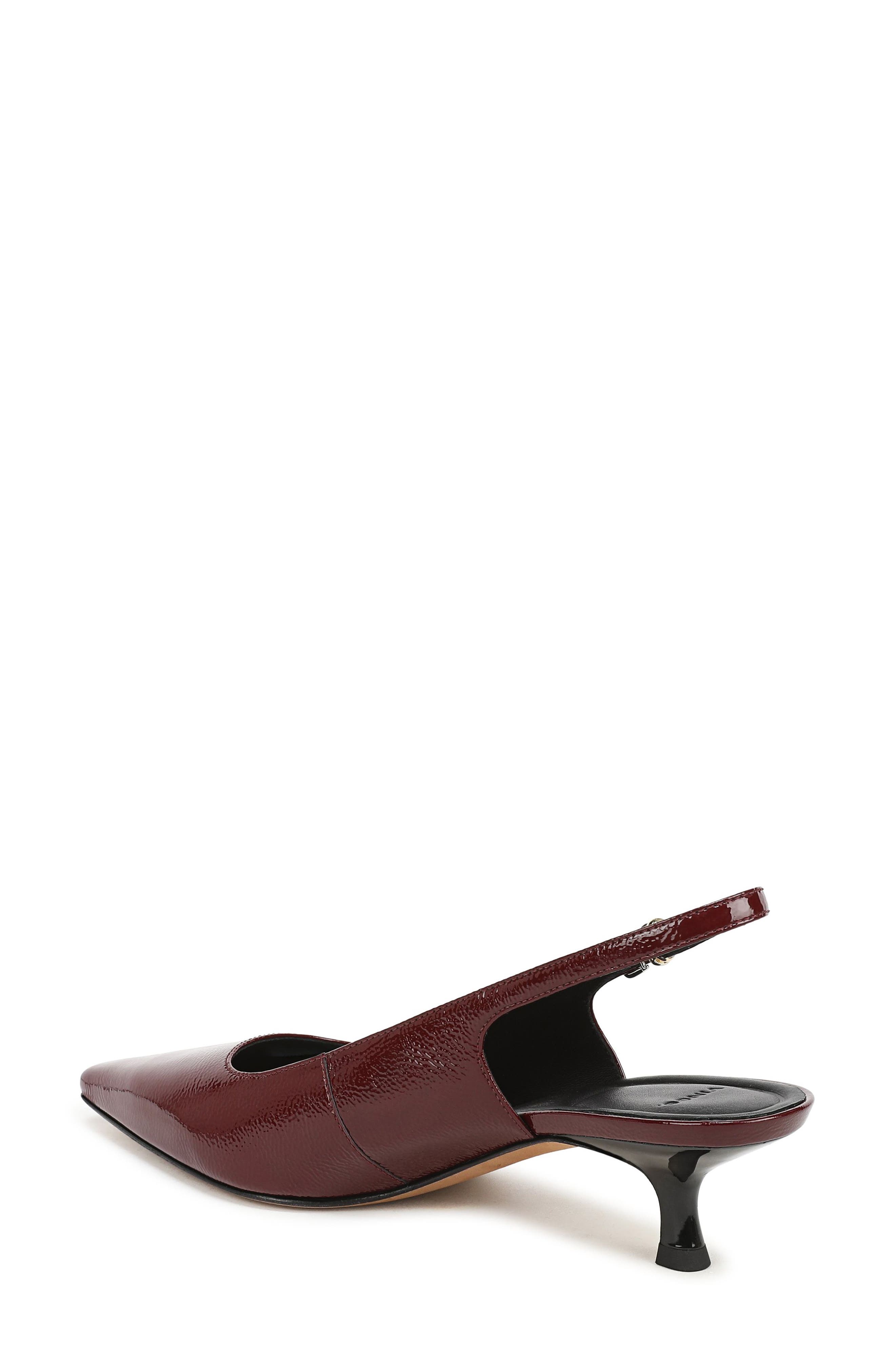 Sabra Slingback Kitten Heel Pump, Alternate, color, BORDEAUX
