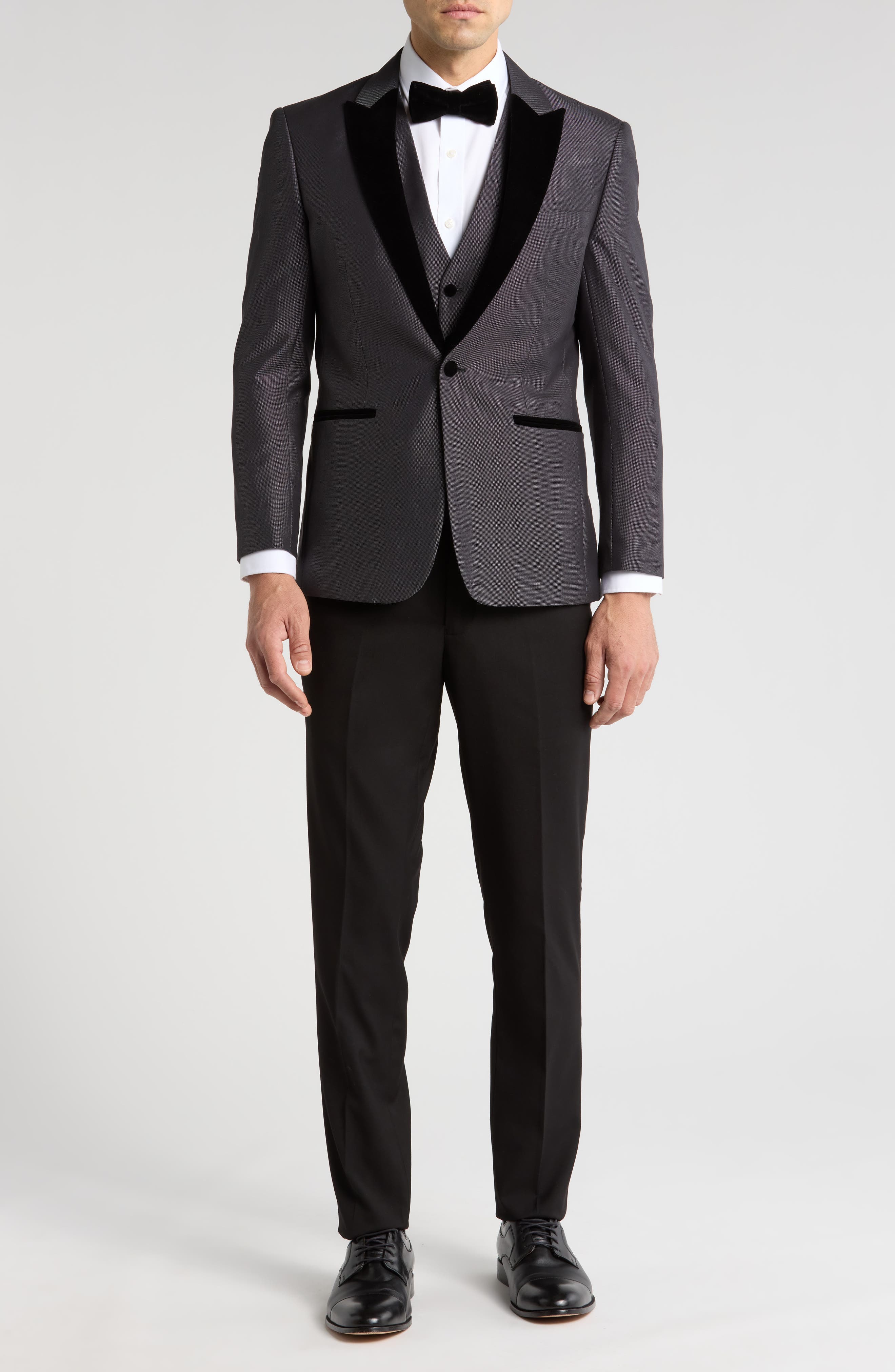 Gino Vitale Velvet Trim Tuxedo with Vest