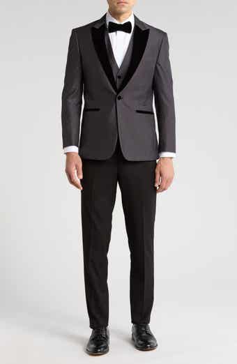 Gino Vitale Velvet Trim Tuxedo with Vest