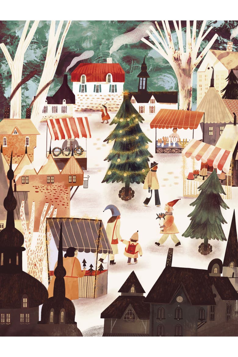 Christmas Market 1000 Piece Puzzle, Alternate, color, No Color