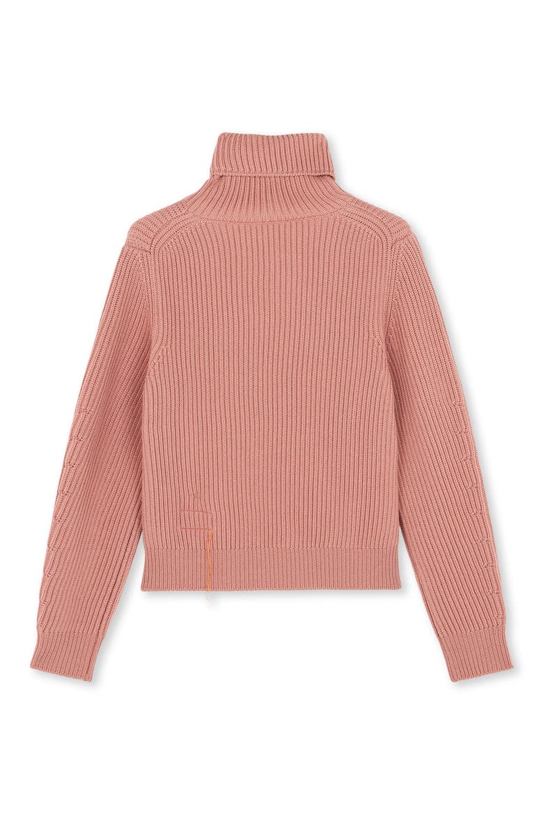 Leona High Neck Wool Sweater, Alternate, color, Pink
