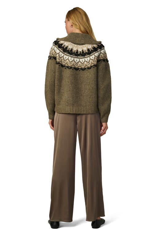 Joe's Jeans The Mina Satin Drawstring Wide Leg Pants In Brown