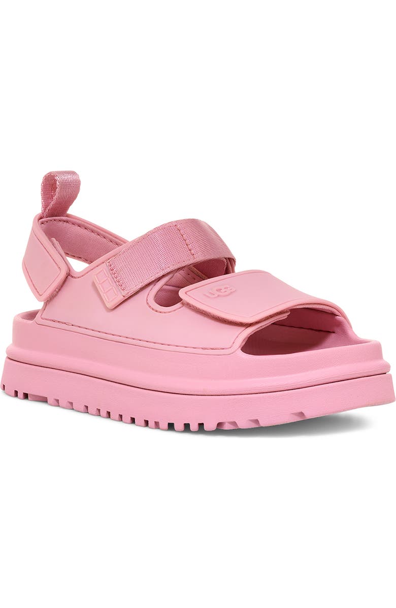 UGG<sup>®</sup> Kids' Goldenglow Water Friendly Slingback Sandal, Main, color, Pink Jade