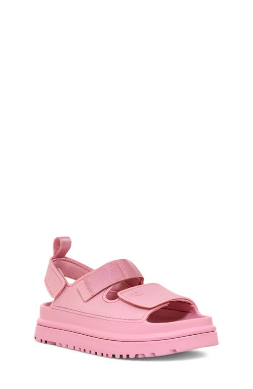 Ugg(r) Kids' Goldenglow Water Friendly Slingback Sandal In Pink Jade
