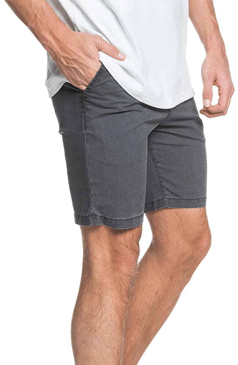 Quiksilver Flux Flat Front Chino Shorts, Alternate, color, 