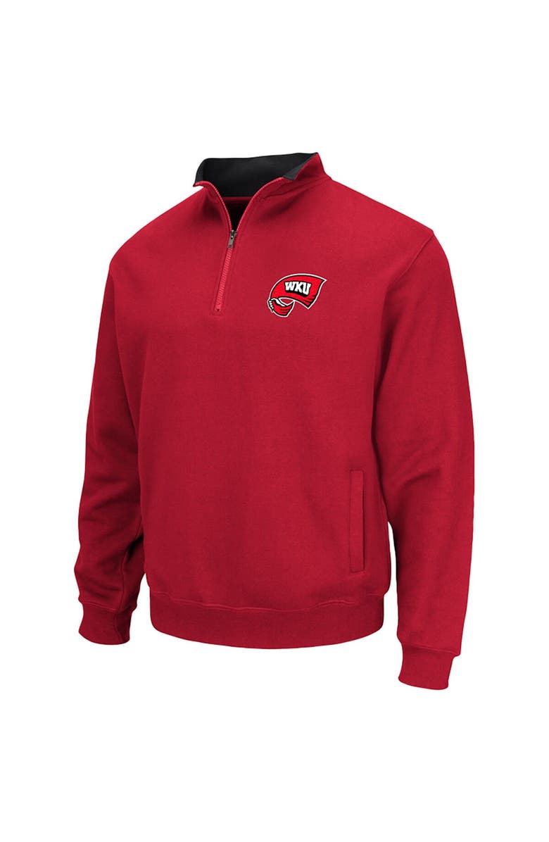 COLOSSEUM Men's Colosseum Red Western Kentucky Hilltoppers Tortugas Logo Quarter-Zip Jacket, Alternate, color, Red