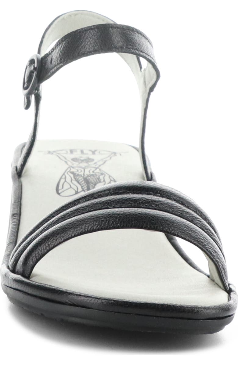 Fly London Eiva Ankle Strap Sandal, Alternate, color, Black
