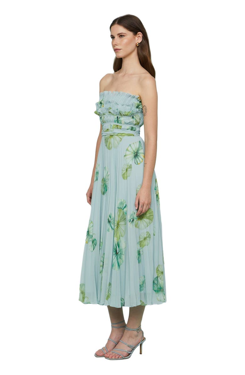 AMUR Cathy Midi Dress, Alternate, color, Lilypad Pond