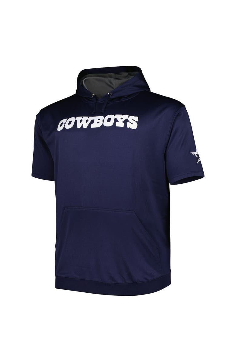 PROFILE Men's Micah Parsons Navy Dallas Cowboys Big & Tall Short Sleeve Pullover Hoodie, Alternate, color, 