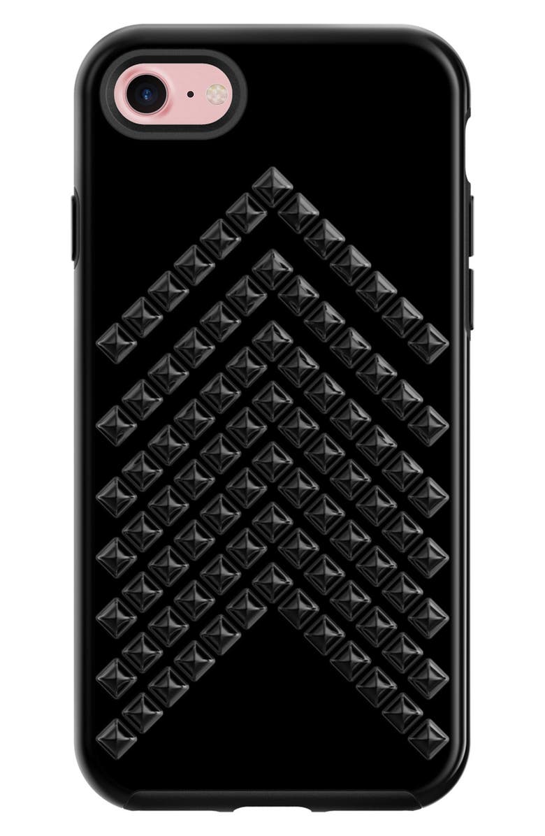 Rebecca Minkoff Chevron Stud iPhone 7 Case, Alternate, color, 