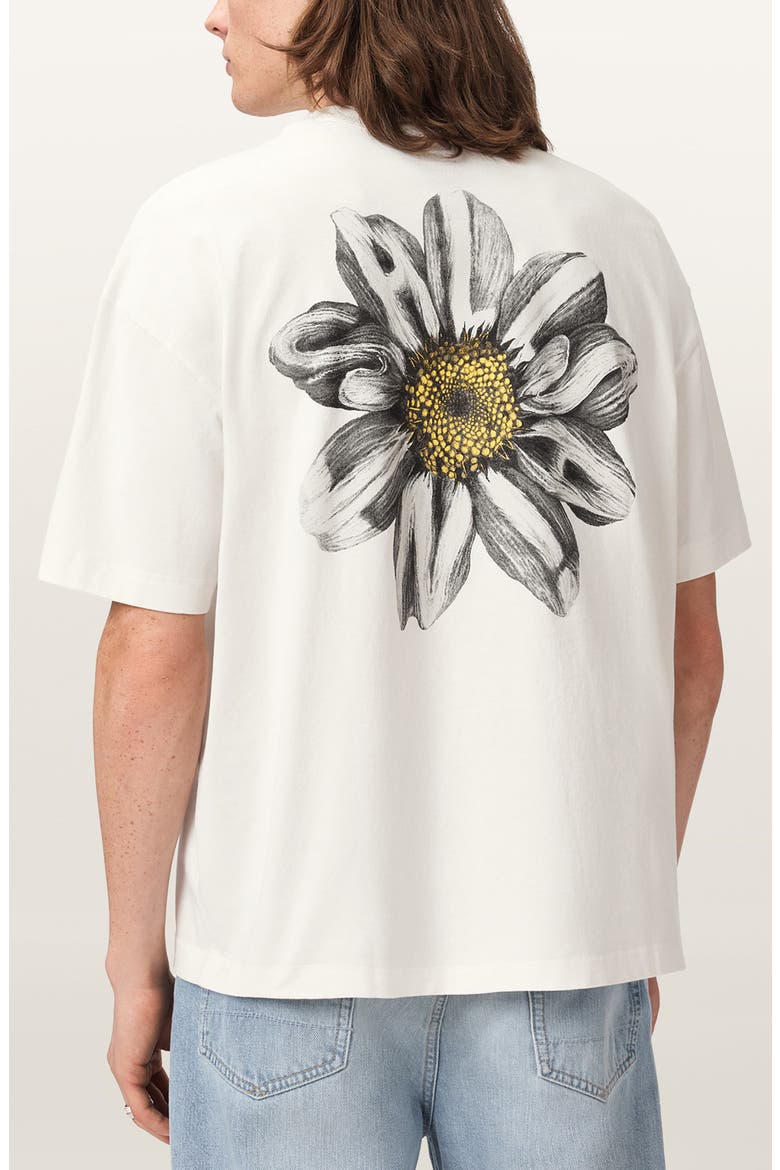 Petals Cotton Graphic T-Shirt, Alternate, color, CHALK WHITE
