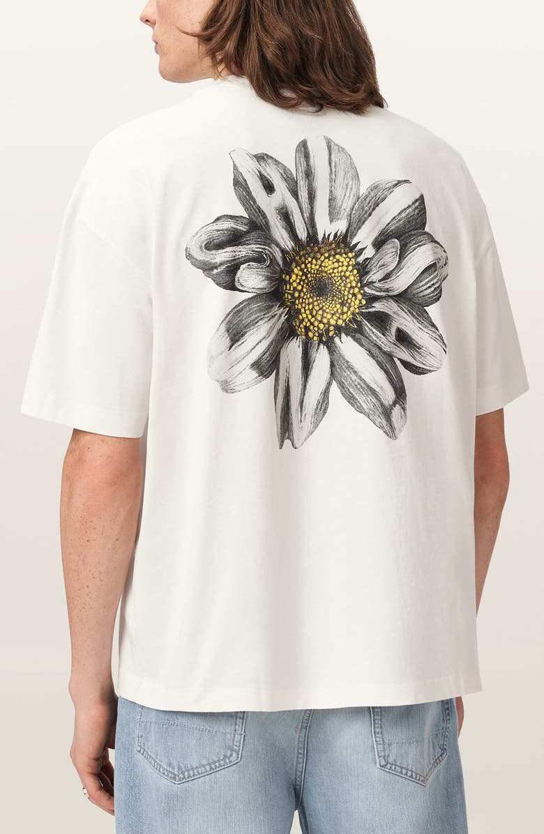 AllSaints Petals Cotton Graphic T-Shirt, Alternate, color, 