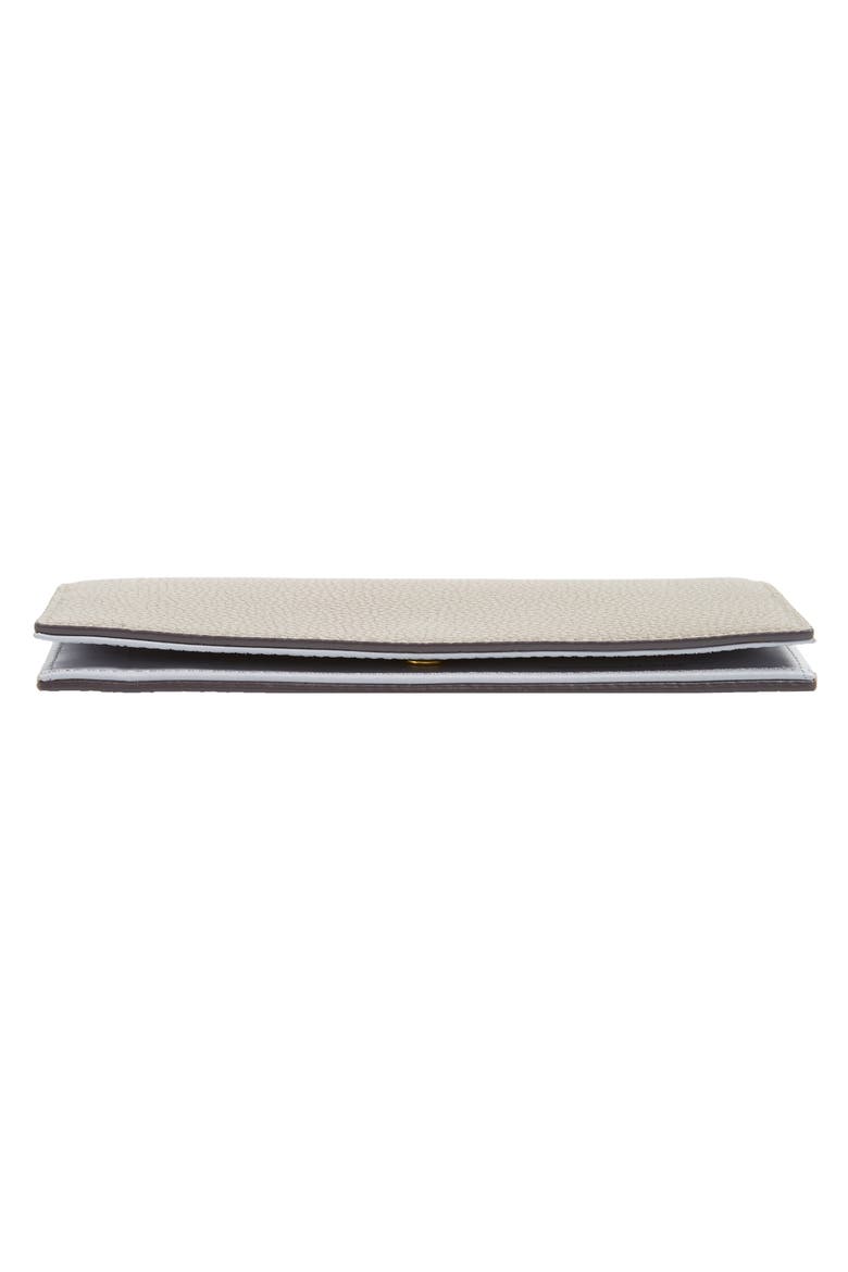 Hunter Leather Continental Wallet, Alternate, color, GREY TAUPE