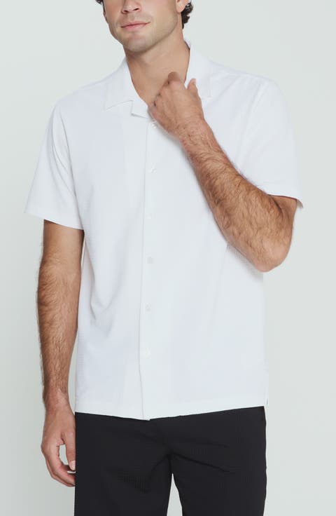 Sutherland Stretch Seersucker Camp Shirt