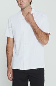 7 Diamonds Sutherland Stretch Seersucker Camp Shirt