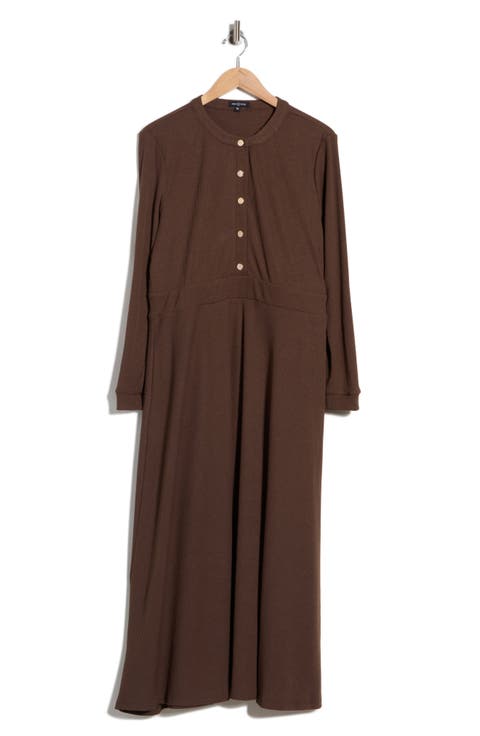 Ashton Button Front Midi Dress