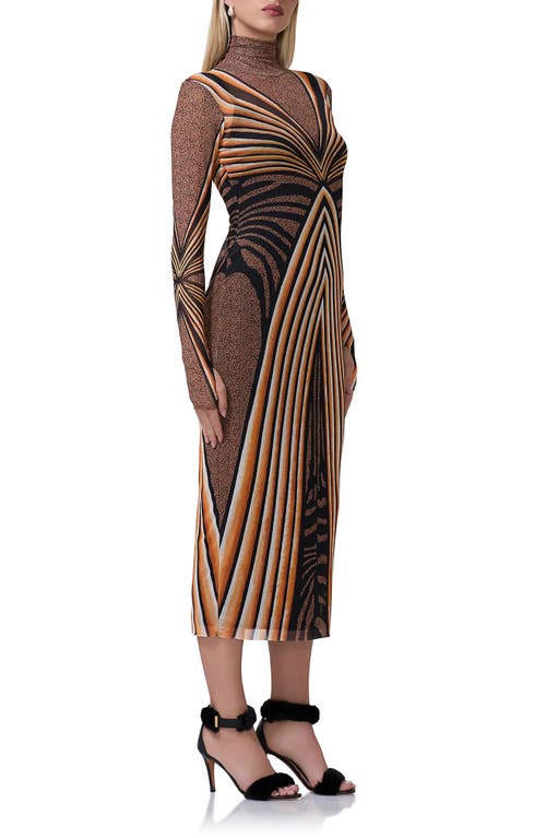 Shop Afrm Shailene Turtleneck Long Sleeve Mesh Dress