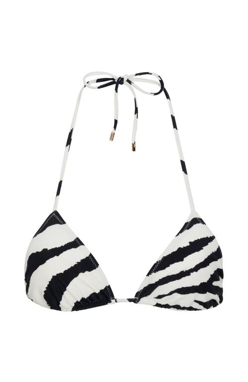 Sunkissed Le Triangle Swim Top In Wild Zebra