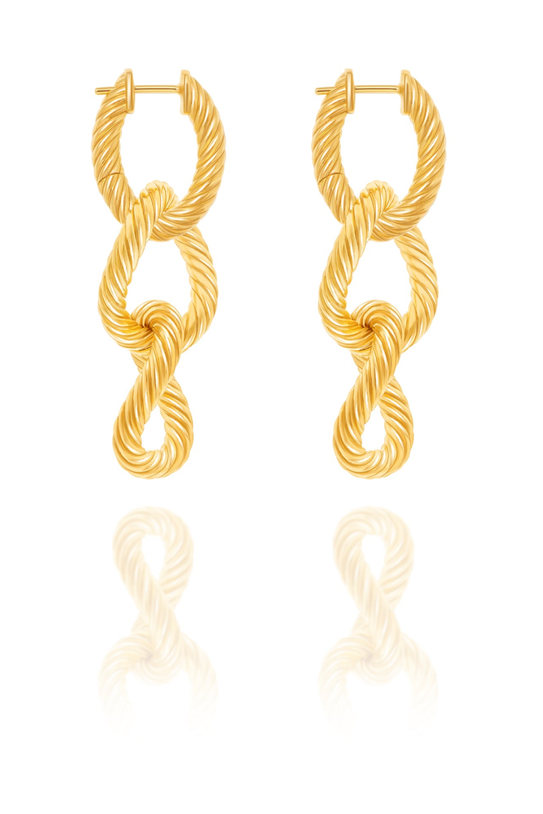 Willemstad Earrings, Alternate, color, Gold