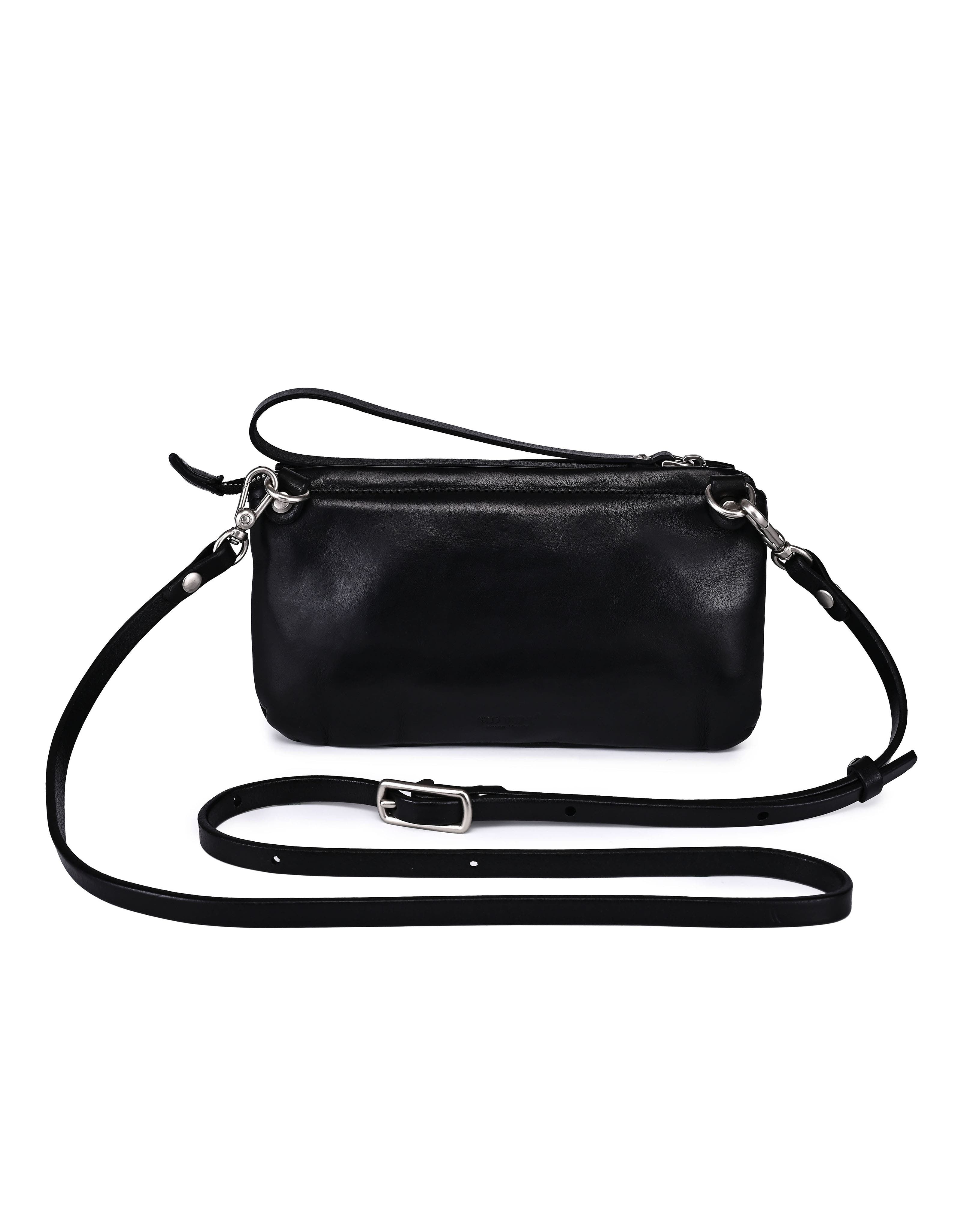 OLD TREND Monarda Genuine Leather Structured Convertible Crossbody, Alternate, color, Black