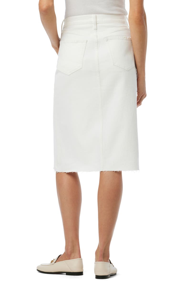 Joe's The Joplin Raw Hem Midi Denim Skirt, Alternate, color, 
