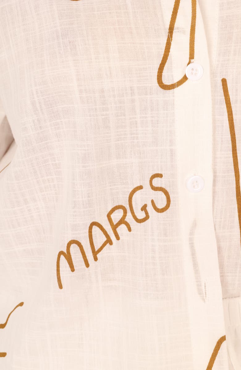 Petal & Pup Sunset Cotton Button-Up Shirt & Shorts Set, Alternate, color, 