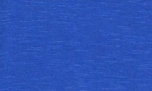 Apny Raglan Cap Sleeve Cotton Shift Dress In Dazzling Blue