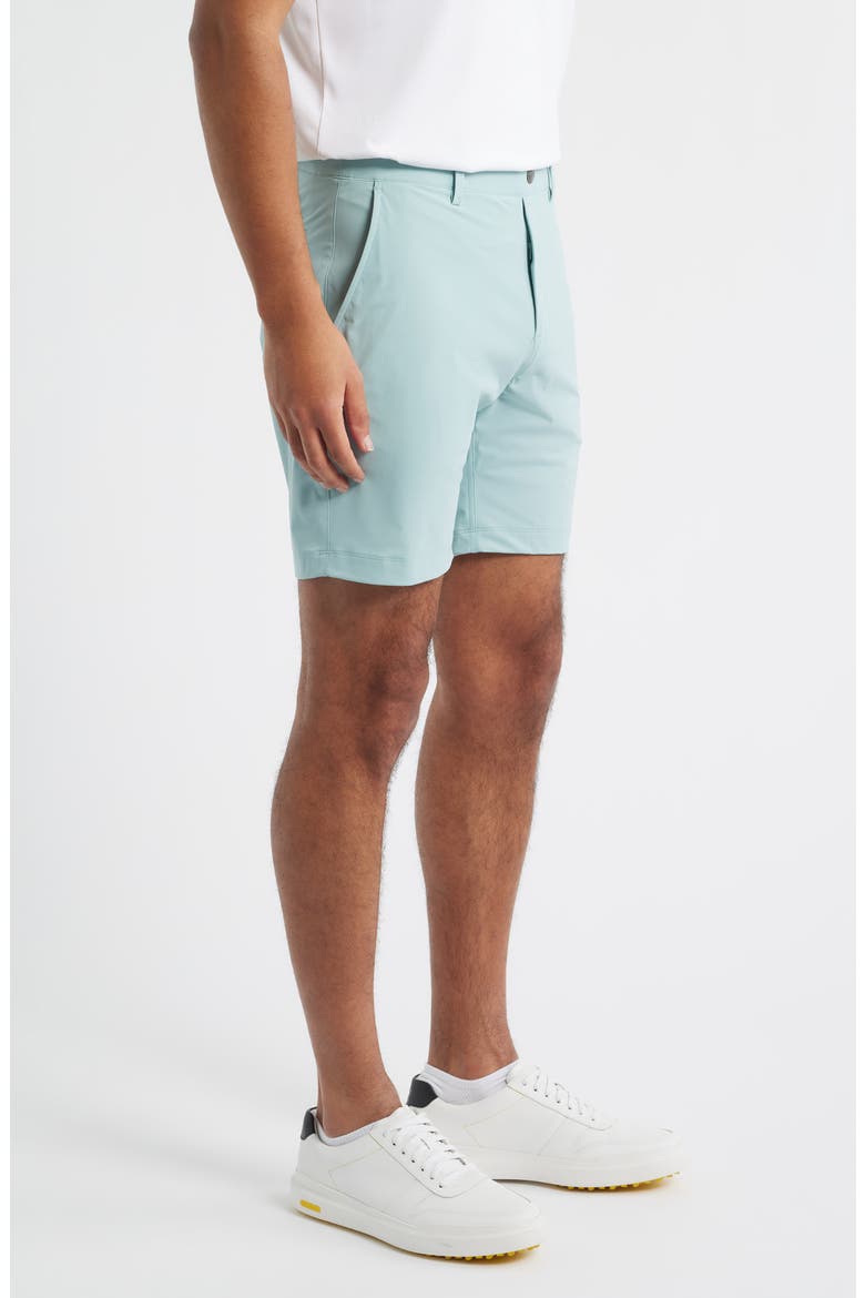 Bunker Flat Front Stretch Golf Shorts, Alternate, color, SURF
