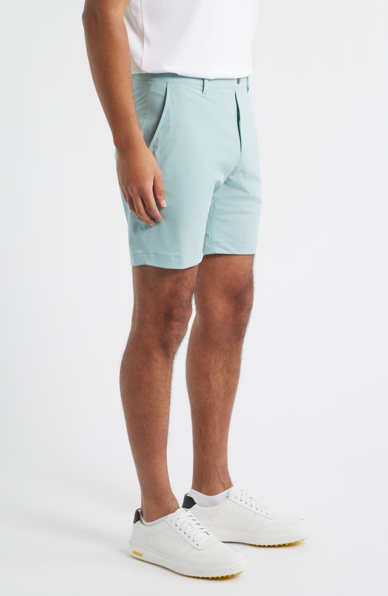 Swannies Bunker Flat Front Stretch Golf Shorts, Alternate, color, Surf