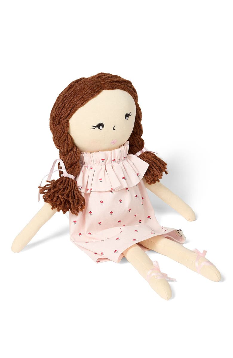 MiniMoi Cynthia Cotton/Linen Dolly, Main, color, Pink