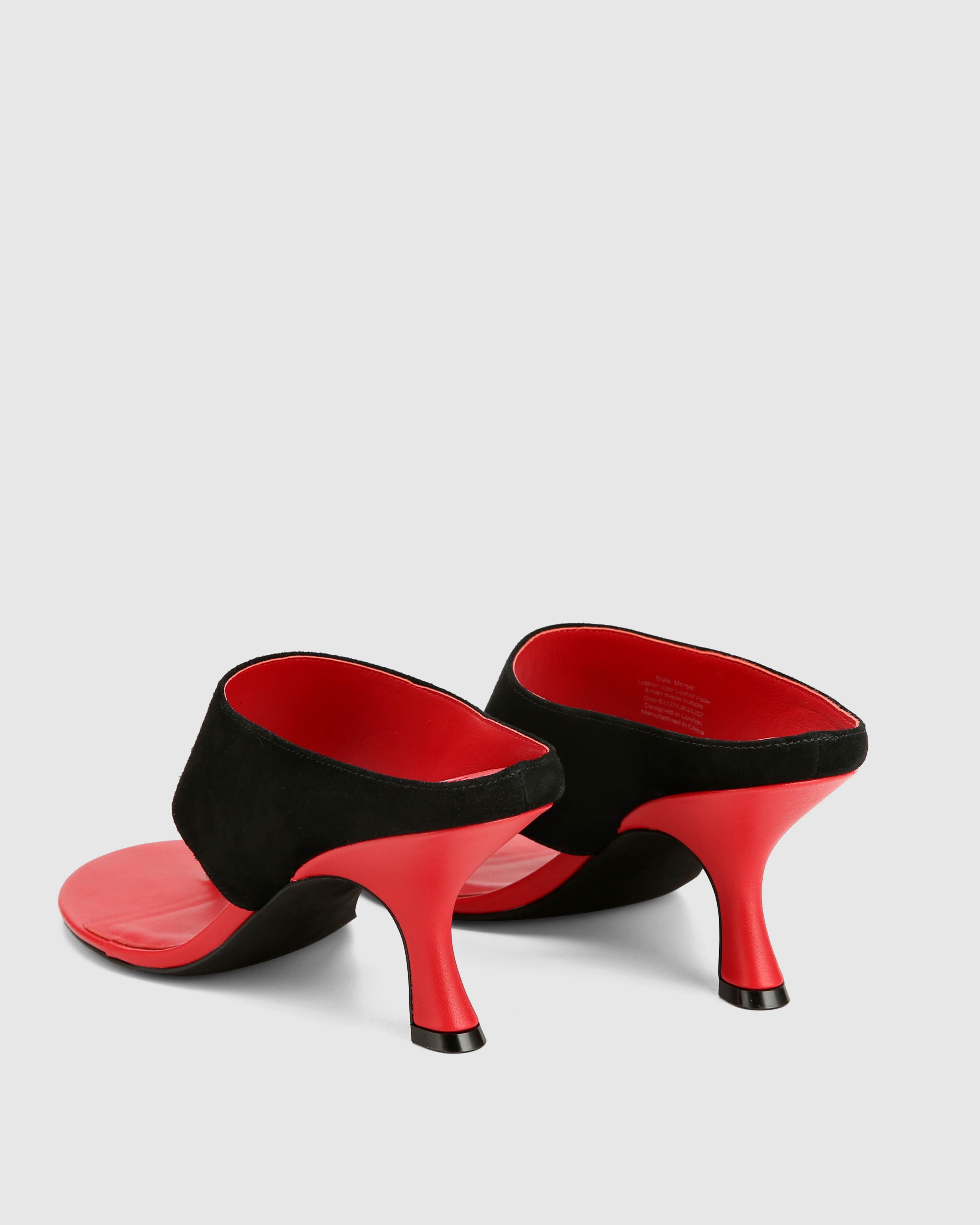 Naked Wolfe Mercer Heels, Alternate, color, Black/Red